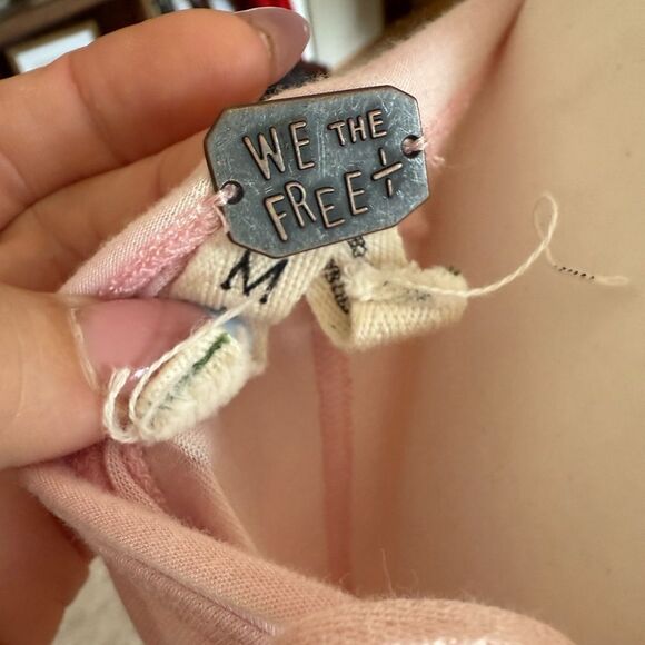 Free People - We The Free - Light Pink Ronnie Tee Size M. 0511 - Picture 5 of 7